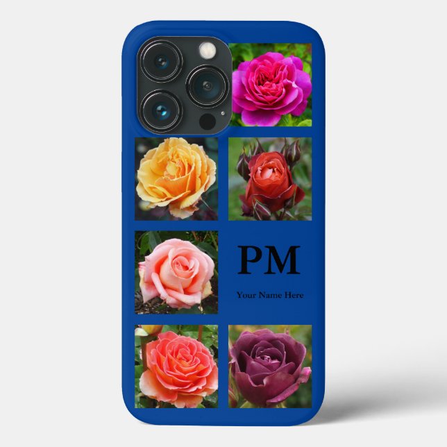Colagem de rosas nº 1-2 iPhone 13 Pro Case (Verso)