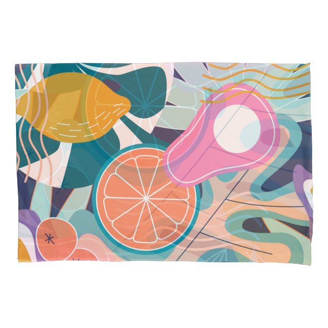 Colagem de selva exótica e moderna. (Frente)