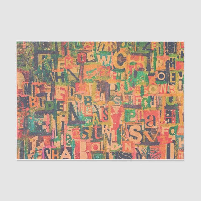 Colagem de Tecidos de Arte ou de Papel de Decoupag (Frente )