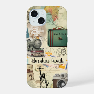 Colagem de Viagem Vintage