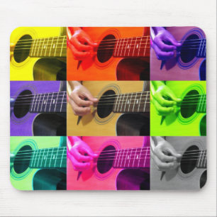 Colagem de Violão de Mousepad Colorido