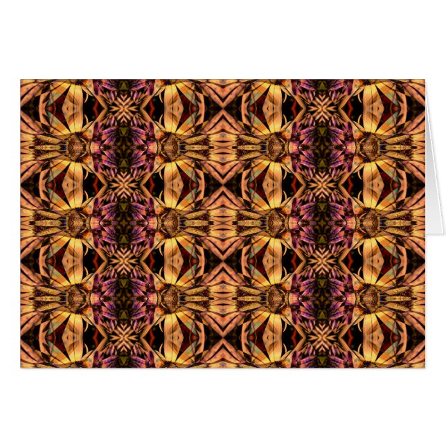 Colagem do art deco da tapeçaria - cartão (Frente Horizontal)