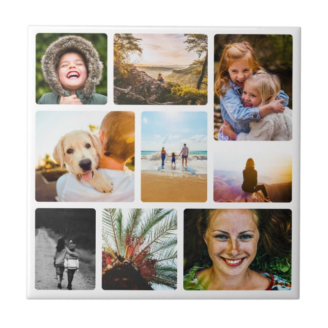 Colagem do Azulejo de Parede do Azulejo 9 Fotograf (Frente)