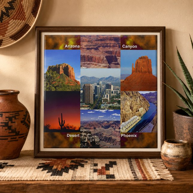 Colagem do Deserto do Arizona (Arizona Desert Collage Tilw)