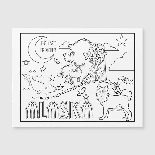 colagem do estado alaska (Frente)