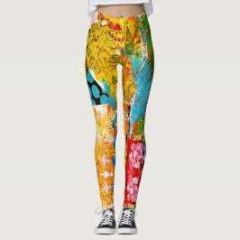 Colagem Floral Leggings 1974