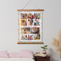 Colagem Floral Personalizada com 10 Fotos