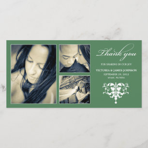 COLAGEM FORMAL VERDE   CARTÕES DE AGRADECIMENTOS D