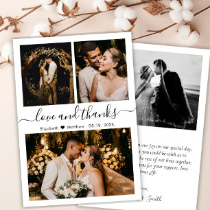 Colagem Fotográfica de Casamento 3 com Obrigados