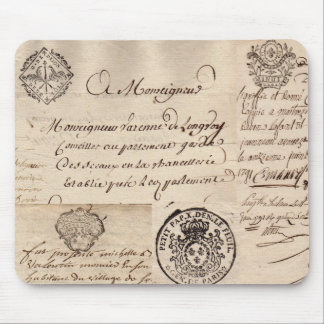 Colagem francesa velha Mousepad do original