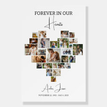 Colagem Funerária, Poster de Colagem Cardíaca
