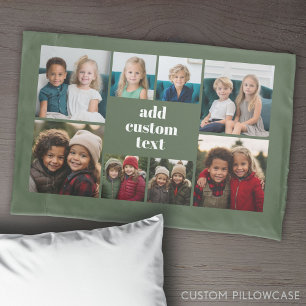 Colagem Personalizada 8 Foto - Verde com texto bra