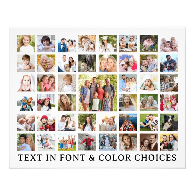Colagem Personalizada de Fotos 45 Fotos Personaliz (Frente)