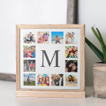 Colagem Personalizada de Fotos da Família Personal<br><div class="desc">Crie sua própria colagem personalizada de 12 fotos,  azulejo cerâmico com suas imagens personalizadas em um simples fundo branco moderno. A face do azulejo de cerâmica também apresenta seu monograma. Adicione suas fotos,  designs ou trabalhos de arte favoritos para criar algo realmente único.</div>