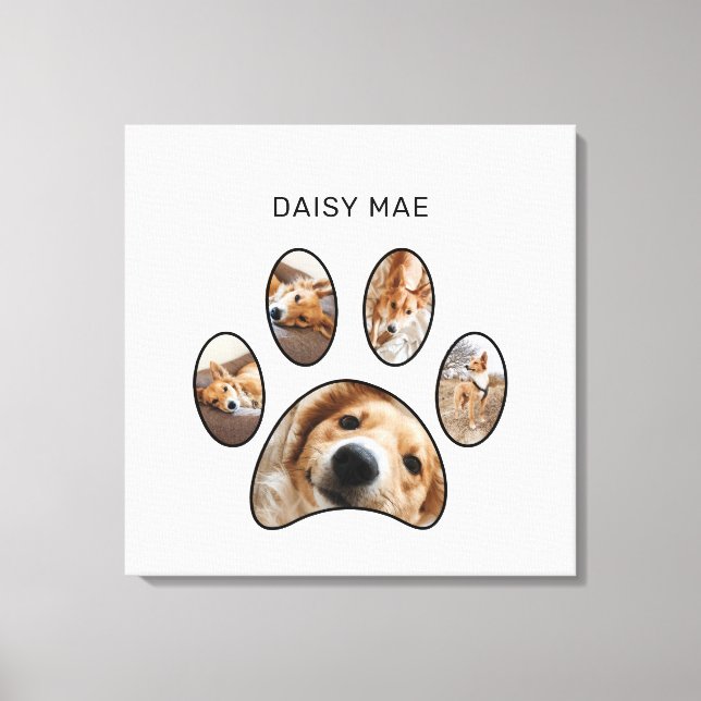 Colagem Personalizada de Fotos de Pet de Impressão (Frente)