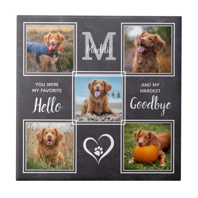 Colagem Personalizada de Fotos de Pet Memorial Pet (Frente)