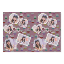 Colagem Personalizável de Fotos do Cupcake de Aniv