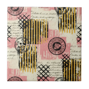 Colagem Vintage de Mídia Mista - Papel Danificado