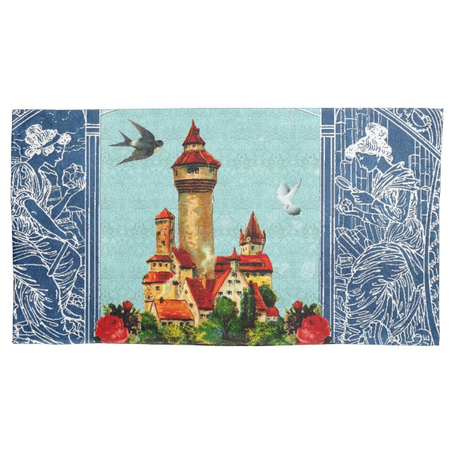 Colagem Vintage Retro com rendas e flores (Frente)