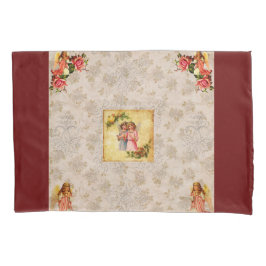 Colagem Vintage Retro com rendas e flores