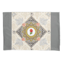 Colagem Vintage Retro com rendas e flores