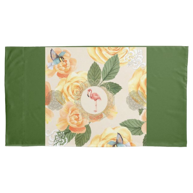 Colagem Vintage Retro com rendas e flores (Frente-Esquerda)