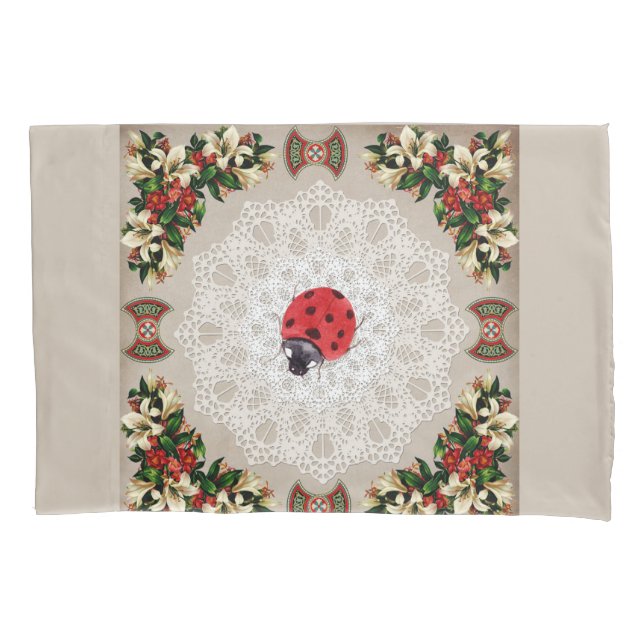 Colagem Vintage Retro com rendas e flores (Frente-Esquerda)