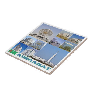 Colagem zTM003 de ASHGABAT, Turcomenistão,