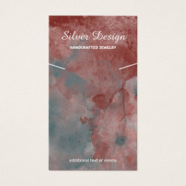 Colar Aquarela Vermelha Auburn - Placa de Exibição