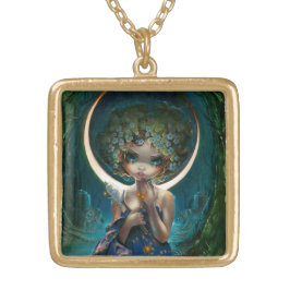 Colar Banhado A Ouro A Lua