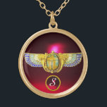 COLAR BANHADO A OURO ANTIQUE EGÍPCIO WINGAN SCARAB/CORNUCOPIA JEWEL<br><div class="desc">Elegante joia egípcia de esmalte de ouro com grandes asas e dois ouros de milho em fundo vermelho de burlagem. . Elaboração gráfica digital por Búlgaro Lumini</div>