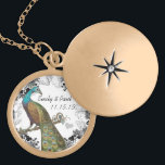 Colar Banhado A Ouro Casamento Vintage Peacock Anniversário Necklace<br><div class="desc">Colares de Manutenção Escolha Prateado ou Prata Esterlente</div>