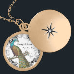Colar Banhado A Ouro Casamento Vintage Peacock Anniversário Necklace<br><div class="desc">Colares de Manutenção Escolha Prateado ou Prata Esterlente</div>