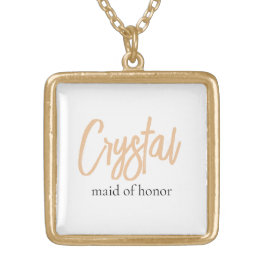 Colar Banhado A Ouro Minimalista Elegante Simples Dama de Honra Persona