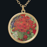 Colar Banhado A Ouro Papas vermelhos e margaridas por Vincent van Gogh<br><div class="desc">Ainda com vida: Poppies vermelhos e margaridas de Vincent van Gogh é um apos impressionismo de arte vintage que ainda vive pintura floral. Um belo buquê de flores vermelhas de papoila e flores margaridas brancas frescas do jardim em um vaso decorativo. Sobre o artista: Vincent Willem van Gogh (1853-1890) foi...</div>