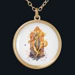 Colar Banhado A Ouro *~*RUNE AP87 VIKING Nórdico Inspirou Antigos Artef<br><div class="desc">(Procure no AP87 itens Viking ou AP40 para itens semelhantes ) - NECKLACE. A imagem é grande, portanto, sinta-se livre para TRANSFERIR para qualquer PRODUTO ZAZZLE que você escolher. JOIAS COM INTENÇÃO (R) - crie sua própria intenção. Use esta legal arte artística criativa moderna, mas vintage, linda alma chegando à...</div>
