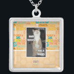 Colar Banhado A Prata A barriga do Mah tem um feliz<br><div class="desc">Eu posso tenho o merch do costume do cheezburger!</div>