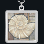 Colar Banhado A Prata Abalone Shell<br><div class="desc">Charikilia Zarris é uma artista talentosa conhecida por sua trabalho de arte oceânica. As imagens dela são pacíficas e calmas, relaxando-vos com cada fotografia. Pegue esta trabalho de arte náutica com uma casca de Abalone sendo o centro de tudo, junto com azulejos e um belo esquema de cores.</div>