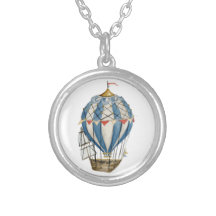 Balão de Ar Quente Azul Steampunk