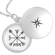 Black Vegvisir Sigil em Branco