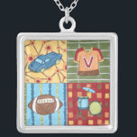 Colar Banhado A Prata Carro, Jersey, kit de futebol e tambor<br><div class="desc">O que um carro,  futebol,  camisa e um kit de tambor têm em comum? Cada um deles aparece nesta impressão de excelente por Megan Meagher. Este seria um presente incrível para uma criança ou um adulto que ainda é uma criança no coração. Peça uma cópia hoje!</div>