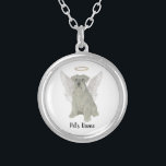 Colar Banhado A Prata Cinza personalizada Silver Schnauzer<br><div class="desc">Há quem traga uma luz tão excelente ao mundo, que mesmo depois de terem desaparecido, a luz permanece. Que um colar doce traga conforto ao seu coração pesado enquanto você leva um momento para se lembrar da sua amada cinza ou schnauzer prateado. Para os presentes mais pensativos, emparelhe-o com uma...</div>