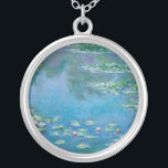 Colar Banhado A Prata Claude Monet - Lírios Água 1906<br><div class="desc">Lírios de Água (Ninfas) - Claude Monet,  Óleo na Canvas,  1906</div>