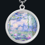 Colar Banhado A Prata Claude Monet - Lírios/Ninfas 1919<br><div class="desc">Lírios/Ninfas (W.1852) - Claude Monet,  Petróleo na Canvas,  1916-1919</div>