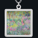 Colar Banhado A Prata Claude Monet - O Jardim Íris de Giverny<br><div class="desc">Jardim Íris em Giverny / Jardim do Artista em Giverny - Claude Monet,  1899-1900</div>