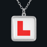Colar Banhado A Prata Controlador de Aprendiz L-Plate / Bachelorette Hen<br><div class="desc">Engraçado Novelty L-Plate Sinal De Motorista De Aprendiz / Festa De Noite De Bachelorette.

Globe Trotters se especializa em imagens idiossincráticas de todo o mundo. Aqui você encontrará cartões de saudação,  cartões postais,  Posters,  Mousepads e muito mais.</div>