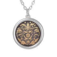 Damascene Trabalho de arte Necklace