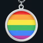 COLAR BANHADO A PRATA DESIGN DO GLBT PRIDE STRIPES<br><div class="desc">GlbtShirts.com Orgulho por Todos! Procure mais de 1.000 Orgulho gay,  Humor,  Igualdade,  Slang e Designs de Cultura. O Gay mais exclusivo,  Bi lésbica,  Trans,  Queer e Roupa intersexual na web. Você encontrará tudo de Gay a Z em http://www.GlbtShirts.com ENCONTRE-NOS EM: A WEB: http://www.GlbtShirts.com FACEBOOK: http://www.facebook.com/glbtshirts TWITTER: http://www.twitter.com/glbtshirts</div>