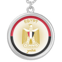 Emblema nacional Egito forma redonda patriótica