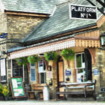 COLAR BANHADO A PRATA ESTAÇÃO DO COMBOIO<br><div class="desc">A estação ferroviária bonito e quintal de Hampton Loade,  da linha ferroviária de Severn Valley. Inglaterra Reino Unido.</div>